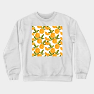 orange pattern Crewneck Sweatshirt